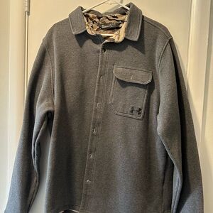 Under Armour Charcoal Gray Men's Lined Shirt Jacket